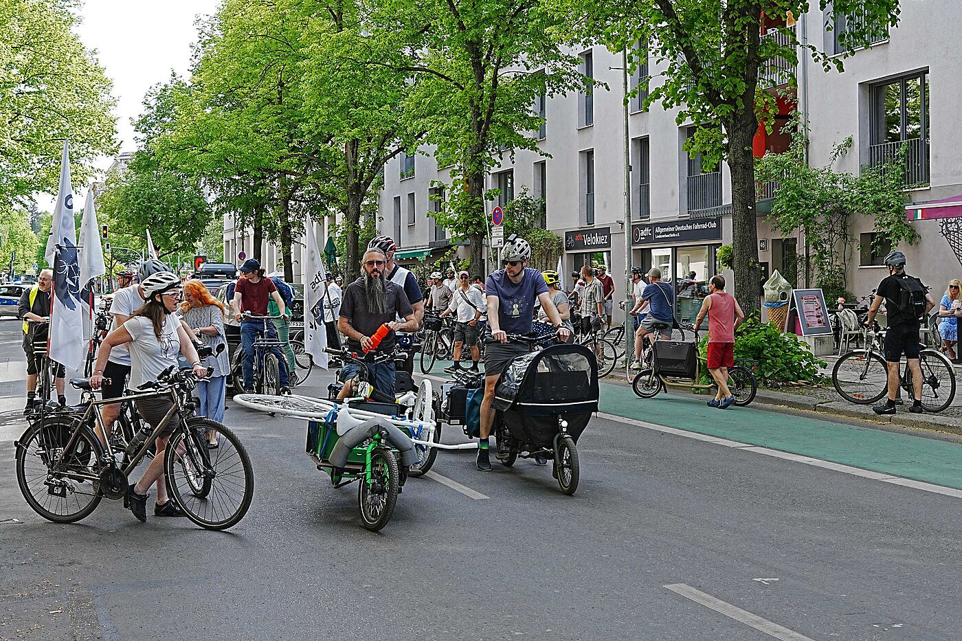Start der VisionZero-Demo am ADFC-Velokiez