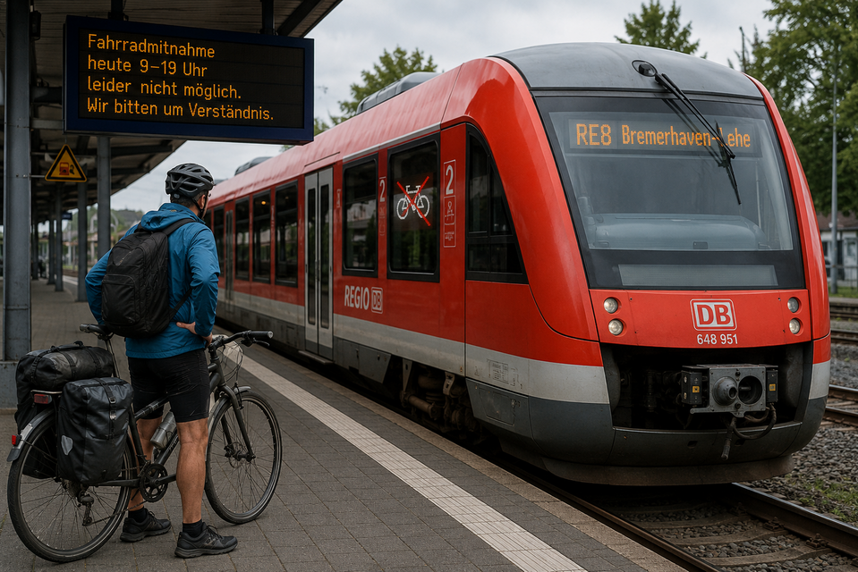 Fahrrad Mitnahmeverbot