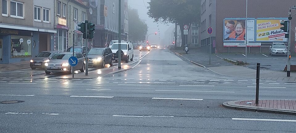An der Mühle: In den Stoßzeiten ist viel los. An der Mühle
