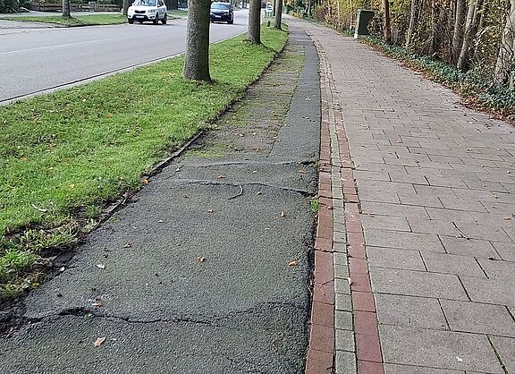 Frau K. wünscht keine Verbesserung von Radwegen